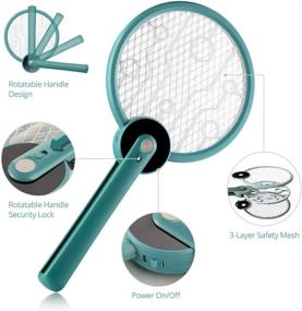 img 3 attached to 🪰 Bug Zapper: Foldable Electric Fly Swatter & Mosquito Killer