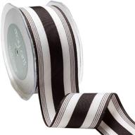 1.5-inch wide black grosgrain stripe ribbon by may arts logo