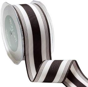 img 1 attached to 1.5-Inch Wide Black Grosgrain Stripe Ribbon by May Arts