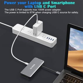 img 2 attached to 🔌 10-in-1 USB C Hub Multiport Adapter - Portable Dongle with 4K HDMI, VGA, Ethernet, 3 USB Ports, Audio, PD Charger, SD/Micro SD Card Reader - Compatible for MacBook Pro, XPS, and Other Type C Devices.