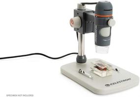 img 3 attached to 🔍 Celestron - Pro 5MP Digital USB Microscope - Handheld Magnifier for Windows PC and Mac - 20x-200x Magnification - Ideal for Stamp and Coin Collecting