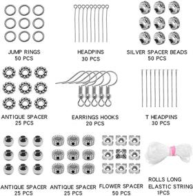 img 2 attached to 📿 Complete Glass Beads Jewelry Making Kit – 8MM Beads, Findings, String & More for DIY Bracelets, Earrings, Necklaces & Rings