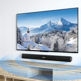 img 3 attached to 📺 TV Soundbars with Subwoofer - Home Audio Surround Sound System for PC Gaming - Wireless Bluetooth 5.0 - AUX/Opt/Coax Connection - Remote Control Wall Mountable