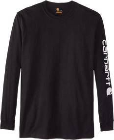 img 4 attached to Carhartt Signature Sleeve T-Shirt 👕 2X Large: Premium Men's Clothing in Shirts