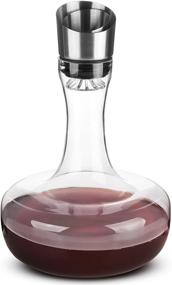 img 4 attached to 🍷 BTaT- Wine Decanter Set: Hand Blown Lead Free Crystal Glass, Aerator & Carafe - Perfect Wine Accessories, Ideal Gift for Wine Lovers!