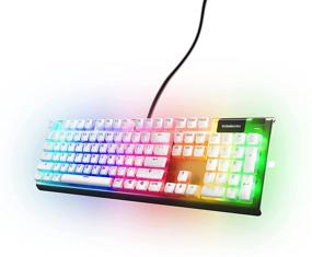 img 4 attached to SteelSeries PRISMCAPS: Прочные клавиши PBT для 🔑 механических клавиатур - Двойной залп сливочного дизайна в белом цвете.