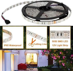 img 3 attached to 🌈 SUPERNIGHT LED Strip Lights, RGB Color Changing 16.4Ft SMD5050 LEDs Flexible Light Strip Rope Lighting Kit with Remote Controller and Power Supply for Bedroom TV Backlight Christmas