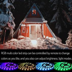 img 1 attached to 🌈 SUPERNIGHT LED Strip Lights, RGB Color Changing 16.4Ft SMD5050 LEDs Flexible Light Strip Rope Lighting Kit with Remote Controller and Power Supply for Bedroom TV Backlight Christmas