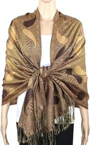 img 2 attached to Achillea Paisley Pashmina Double Layered