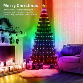 img 3 attached to 🎄 6Ft Prelit Artificial Christmas Tree with Bluetooth APP Remote Control and 314 ICRGB Color Changing Led Lights for Xmas Home Office Party Decor - Multi Modes, Timer, Music Sync, Top Star