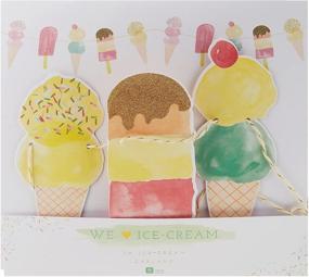 img 4 attached to 🍦 Ice Cream Party Decorations Garland Banner by Talking Tables - Perfect for Summer Décor and Birthday Party, 3M Length