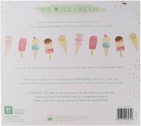 img 3 attached to 🍦 Ice Cream Party Decorations Garland Banner by Talking Tables - Perfect for Summer Décor and Birthday Party, 3M Length