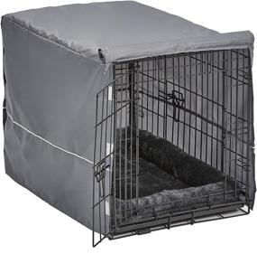 img 1 attached to 🏠 Enhanced Dog Crate Kit with Double Door by MidWest Homes for Pets