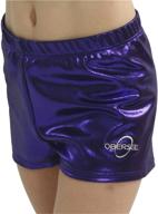 💖 obersee girls gymnastics shorts in pink: stylish and comfortable girls' clothing logo