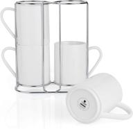 ☕ teocera porcelain coffee mugs stand: stylish and functional mug organizer logo