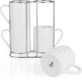 img 4 attached to ☕ Teocera Porcelain Coffee Mugs Stand: Stylish and Functional Mug Organizer