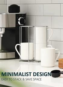 img 3 attached to ☕ Teocera Porcelain Coffee Mugs Stand: Stylish and Functional Mug Organizer