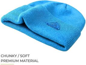 img 1 attached to Winter Beanie for Boys, Accsa Classic Stretchy Accessories