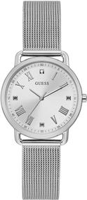 img 4 attached to Женские аналоговые кварцевые часы GUESS из нержавеющей стали