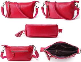 img 2 attached to NIGEDU Messenger Leather Crossbody Shoulder Women's Handbags & Wallets