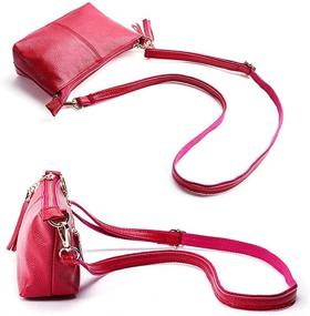 img 1 attached to NIGEDU Messenger Leather Crossbody Shoulder Women's Handbags & Wallets