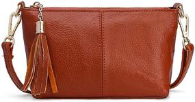 img 4 attached to NIGEDU Messenger Leather Crossbody Shoulder Women's Handbags & Wallets