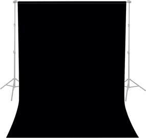 img 4 attached to Faichee 10x12ft Black Polyester Backdrop: 📸 Ideal for Photography, Video Studio, and Television