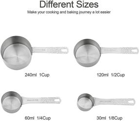 img 2 attached to 🥄 Smithcraft 18/8 Stainless Steel Measuring Cups, Spoons, and Leveler Set - Essential Kitchen Measure Tools for Baking