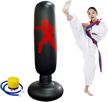 inflatable punching standing practicing taekwondo logo