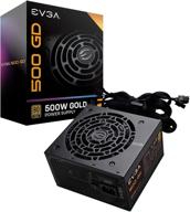 ⚡ блок питания evga 500 gd - 500 вт, сертификация 80+ gold, гарантия 5 лет, модель: 100-gd-0500-v1 логотип