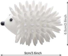 img 1 attached to 🦔 3-Piece Set of Reusable Hedgehog Dryer Balls – Anti-Static Laundry Washing Balls, Soft Porcupine Dryer Balls for Machine Drying (White)