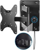 🔒 lockable rv tv wall mount with quick release, full motion flat screen bracket - mount-it! for campers, travel trailers, rvs, motorhomes, and marine boats | fits most 23-43" vesa 100, 200 | 77 lbs capacity logo