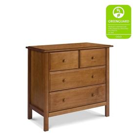 img 2 attached to 👶 Enhance Your Nursery with DaVinci Autumn 4-Drawer Dresser in Chestnut - Greenguard Gold Certified