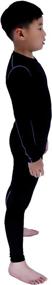 img 3 attached to 👕 LANBAOSI Kids' Long Sleeve Compression Shirts and Pants 2 Piece Set