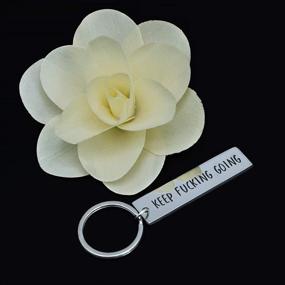 img 1 attached to Inspirational Personalized Keychain Engraved Friendship