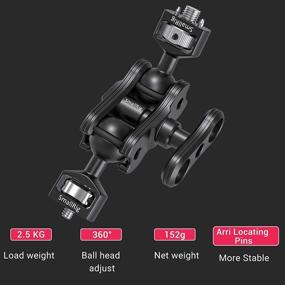 img 3 attached to 🔗 SmallRig Magic Arm with Double Ballheads (Featuring Arri Locating Pins) - 2115C