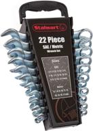 🔧 stalwart 75-ht3009 combo sae & metric wrench set: 22 piece set with carry case logo