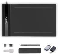 🖌️ veikk s640 graphics drawing tablet 6x4 inch ultra-thin portable osu tablet with 8192 levels battery-free pen for drawing, online classes, e-learning, and web-conferencing logo