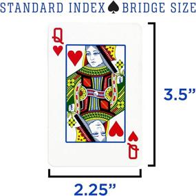 img 1 attached to Copag Bridge-Size Regular Index 1546 Playing Cards: Black Gold Setup - Premium Quality for Serious Card Players