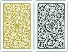 img 3 attached to Copag Bridge-Size Regular Index 1546 Playing Cards: Black Gold Setup - Premium Quality for Serious Card Players