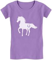 🐴 horse lover's delight - adorable fitted kids t-shirt for girls who love horses logo