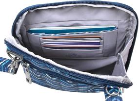 img 1 attached to Travelon Anti-Theft Signature Slim Pouch (A V STRIPE): Your Ultimate Secure Travel Companion