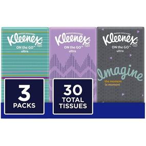 img 4 attached to Kleenex Facial Tissues - 10 Count, Pack of 3