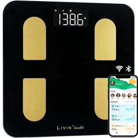 img 4 attached to 📱 LIVIN Smart Scale: Advanced Wi-Fi & Bluetooth Body Fat Scale with 18 Metrics Tracking – Weight, Heart Rate, BMI, Body Fat, BMR – Accurate Digital Bathroom Scale for Athletes – Free App with Unlimited Users (Black)