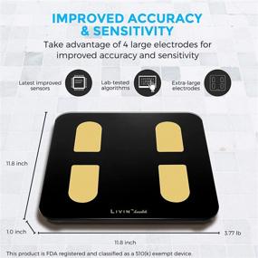 img 2 attached to 📱 LIVIN Smart Scale: Advanced Wi-Fi & Bluetooth Body Fat Scale with 18 Metrics Tracking – Weight, Heart Rate, BMI, Body Fat, BMR – Accurate Digital Bathroom Scale for Athletes – Free App with Unlimited Users (Black)