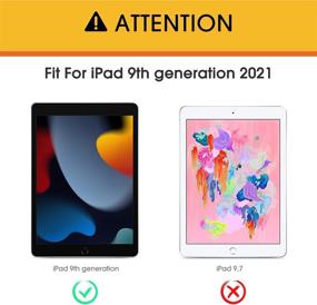 img 3 attached to 📱 OMOTON 2-Pack iPad 9th Generation Screen Protector - 10.2 Inch (2021 Released) - Tempered Glass Screen Protector with Apple Pencil Compatibility
