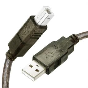 img 3 attached to 🔌 High-quality 50ft USB Printer Cable with Extended Length for Enhanced Connectivity - USB 2.0