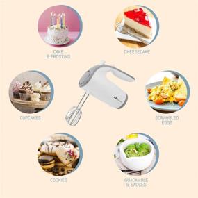 img 1 attached to 🍳 Maxi-Matic EHM-003X Electric Hand Mixer – Ultra Power Kitchen Appliance, 5-Speed, White