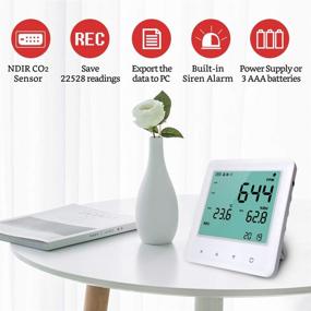 img 2 attached to 🌡️ Highly Accurate GZAIR Temperature Relative Mountable 0-9999Ppm: Ultimate Solution for Precise Air Quality Monitoring