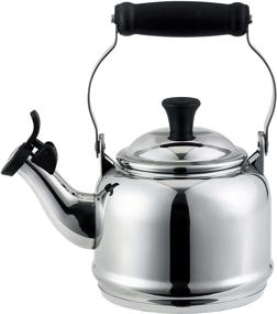img 4 attached to 🍵 Stylish and Functional: Le Creuset Stainless Steel Demi Tea Kettle, 1.25 qt.